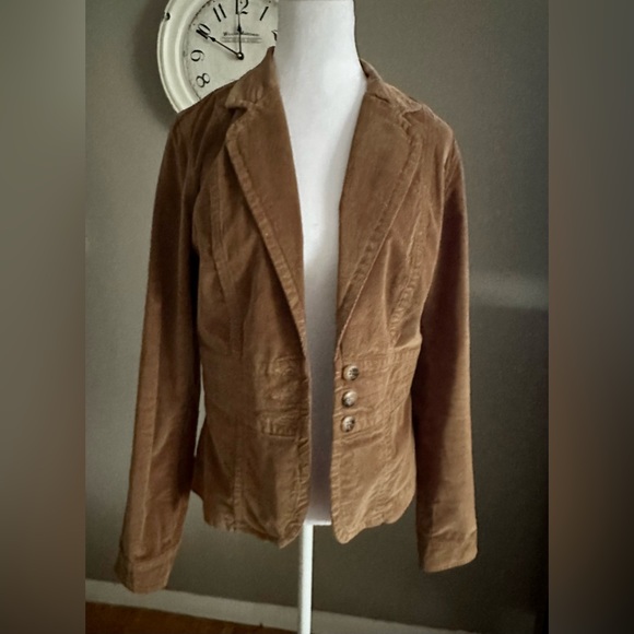 ANA Corduroy Deep Tan Blazer - Picture 1 of 9